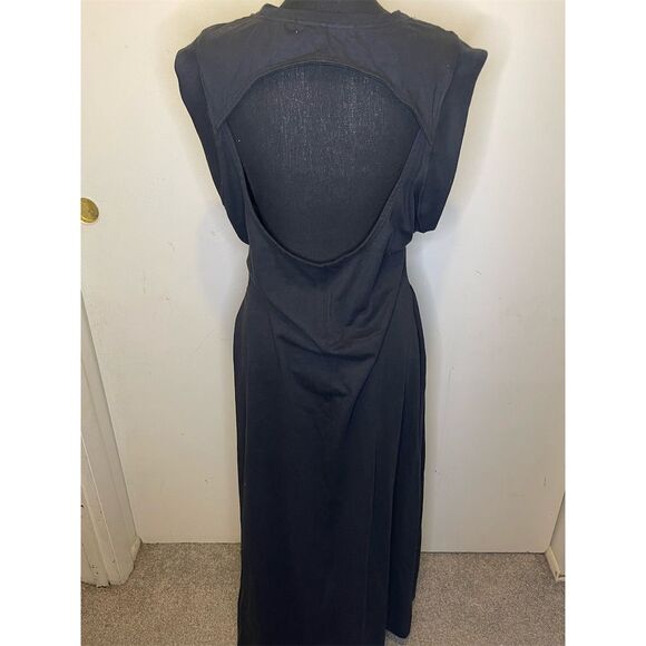 NWT Free People Simone Open Back MIDI Dress Sz Large $88 black sold out! - Picture 4 of 9